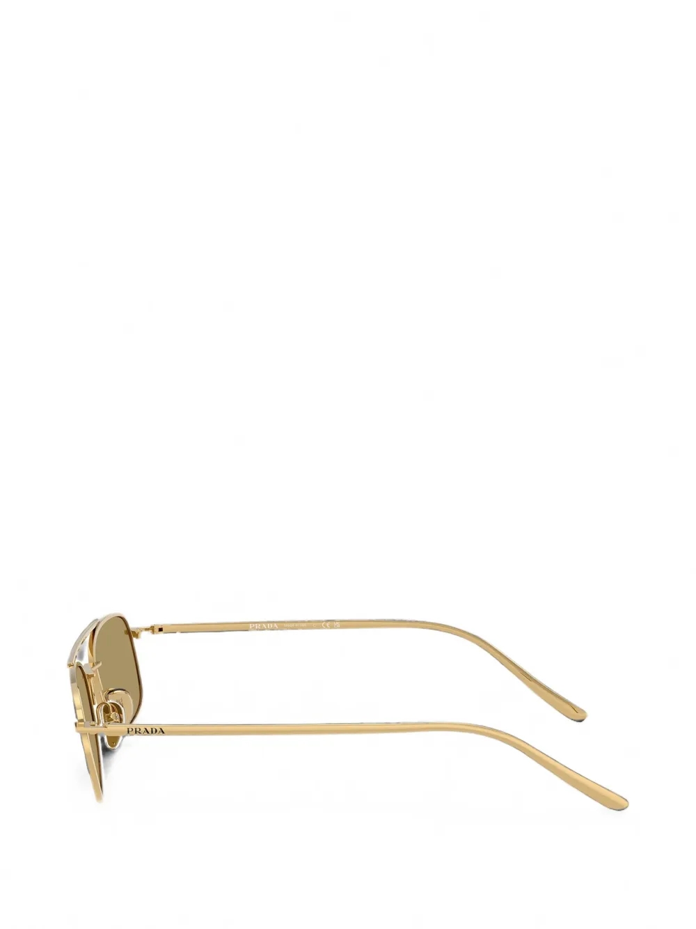 Prada Eyewear Zonnebril met dubbele neusbrug Goud