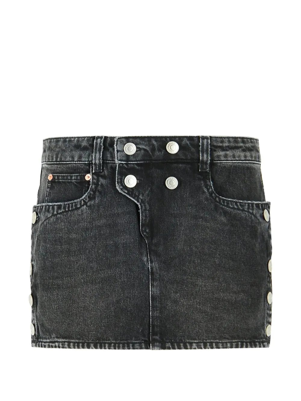 ISABEL MARANT Ralma button-side mini skirt - Nero