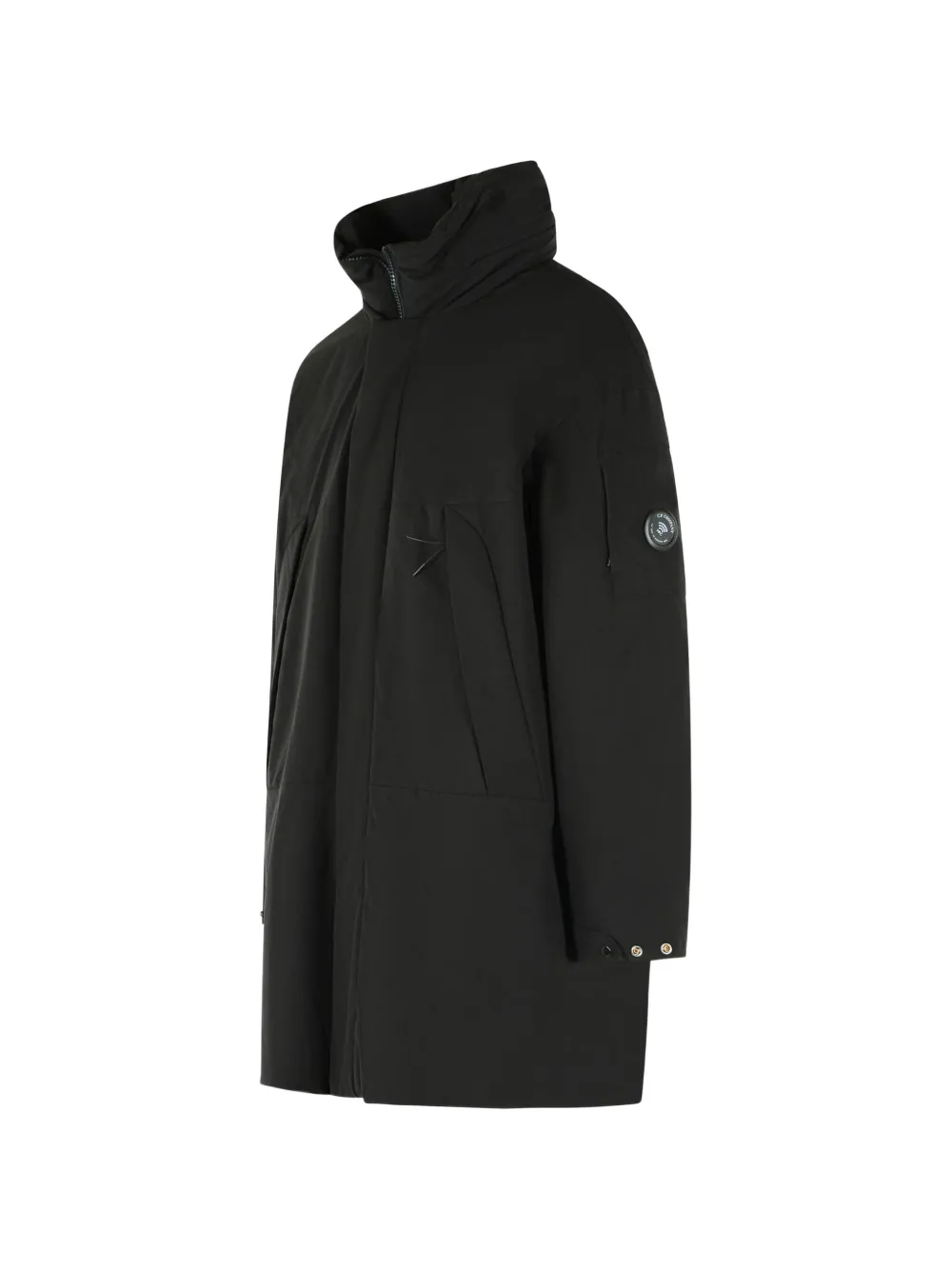 C.P. Company Pro-Trek Lente donsjack met capuchon Zwart