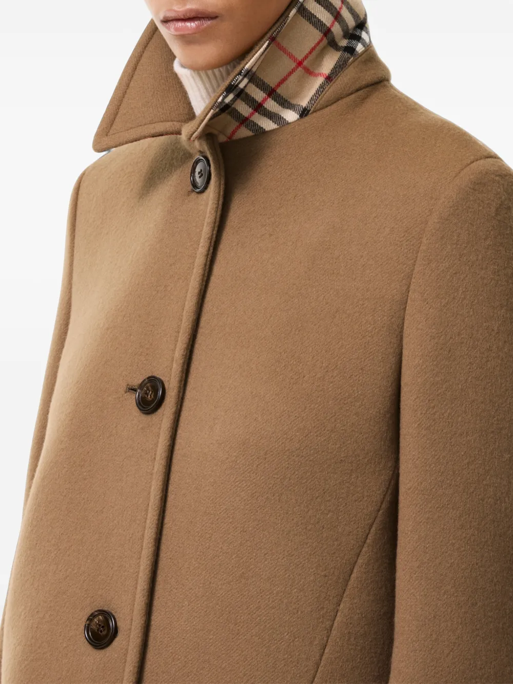 Burberry Wollen kasjmier Gosford jas Bruin