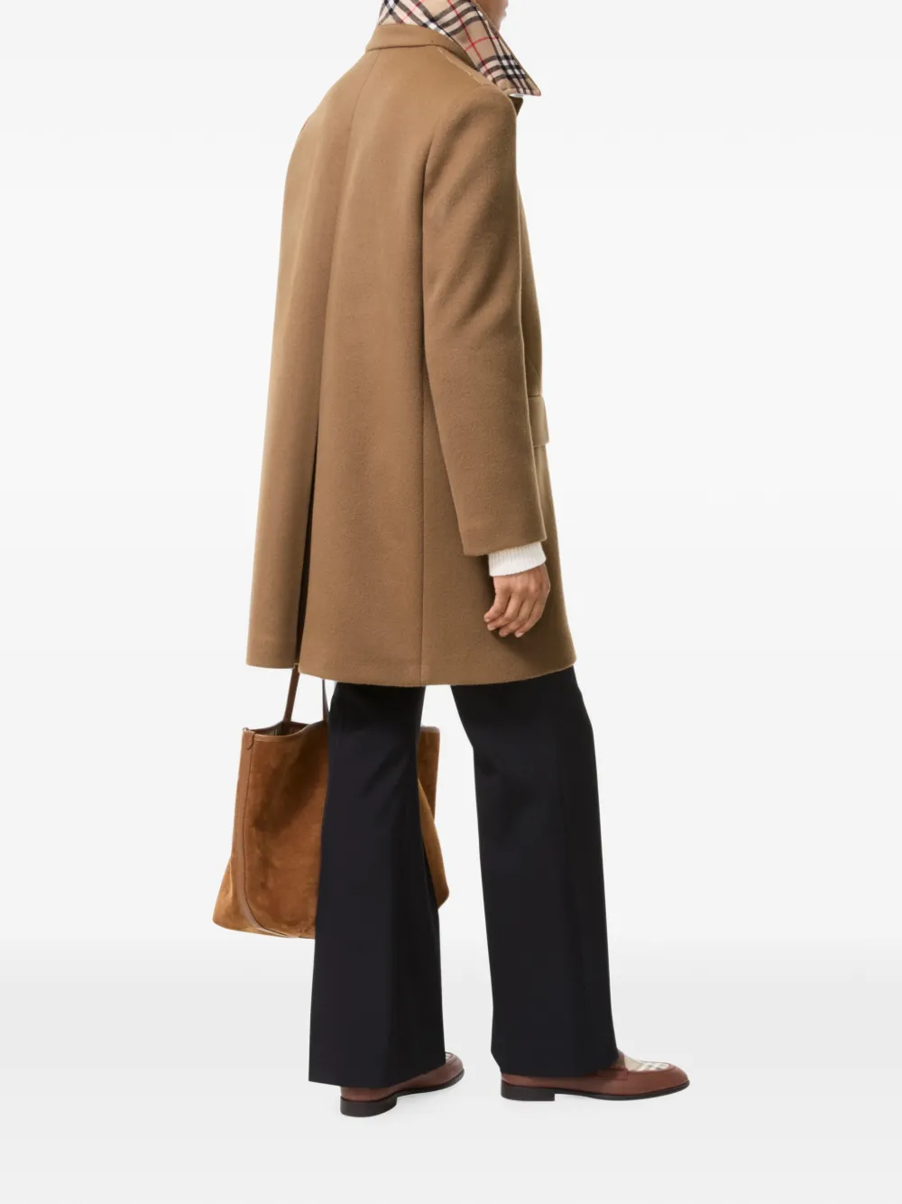 Burberry Wollen kasjmier Gosford jas Bruin