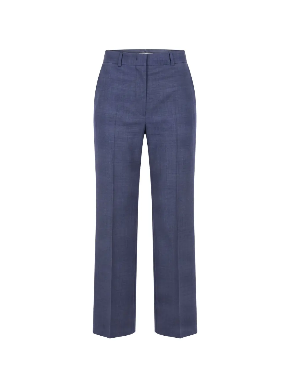 Max Mara virgin-wool straight-leg trousers - Blu
