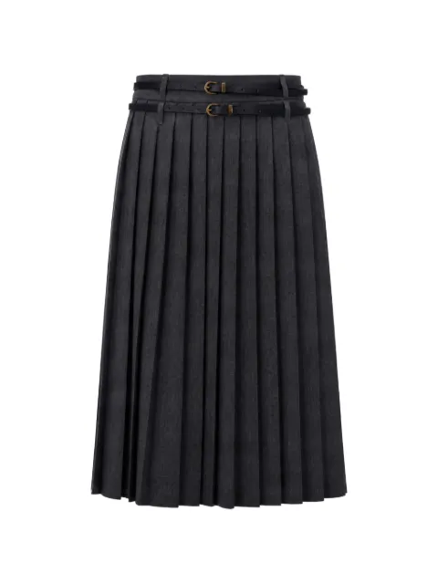 LIU JO belted pleated midi skirt