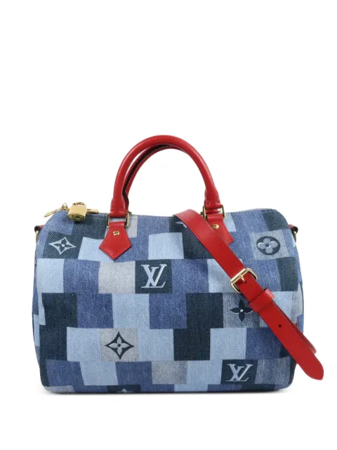 Louis Vuitton Pre-Owned Speedy Bandoulière Monogram denim tote bag