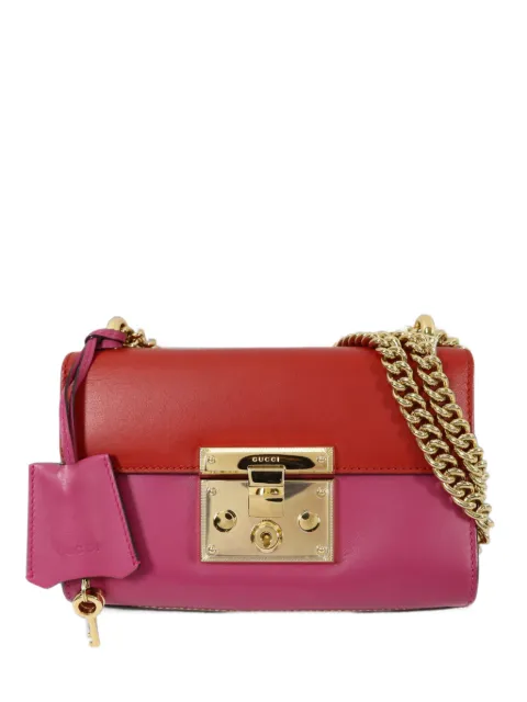 Gucci Pre-Owned Padlock leather mini shoulder bag