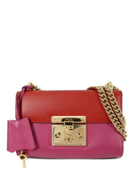 Gucci Pre-Owned Padlock leather mini shoulder bag