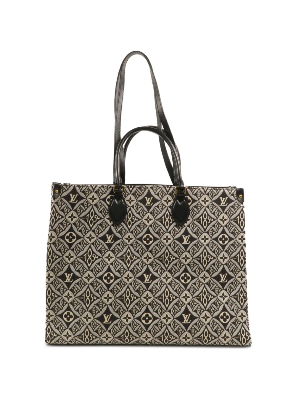 Louis Vuitton Pre-Owned GM OnTheGo Tote Bag aus Jacquard mit Monogramm - Schwarz