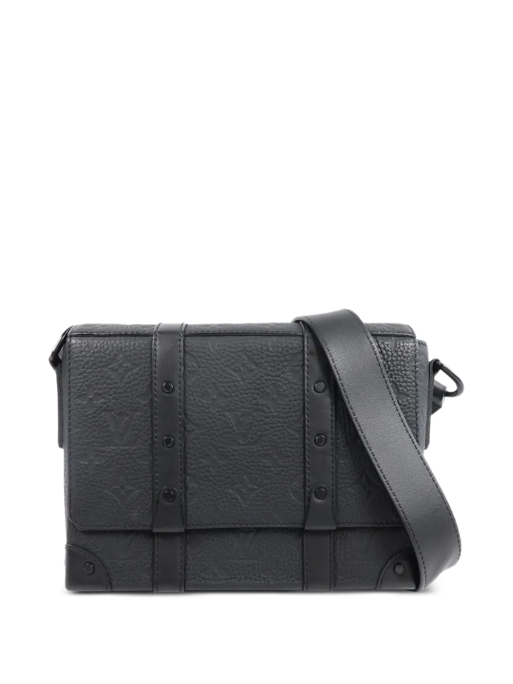 Louis Vuitton Pre-Owned Trunk Taurillon Kuriertasche mit Monogramm - Schwarz