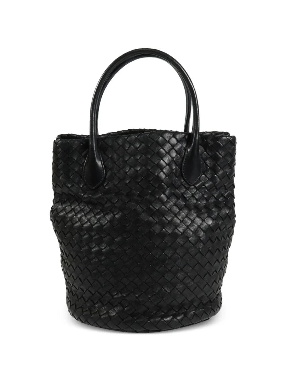 Bottega Veneta Pre-Owned Tote Bag mit Intrecciato-Muster - Schwarz