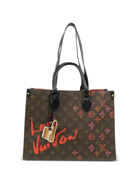 Louis Vuitton Pre-Owned сумка-тоут MM OnTheGo Fall in Love