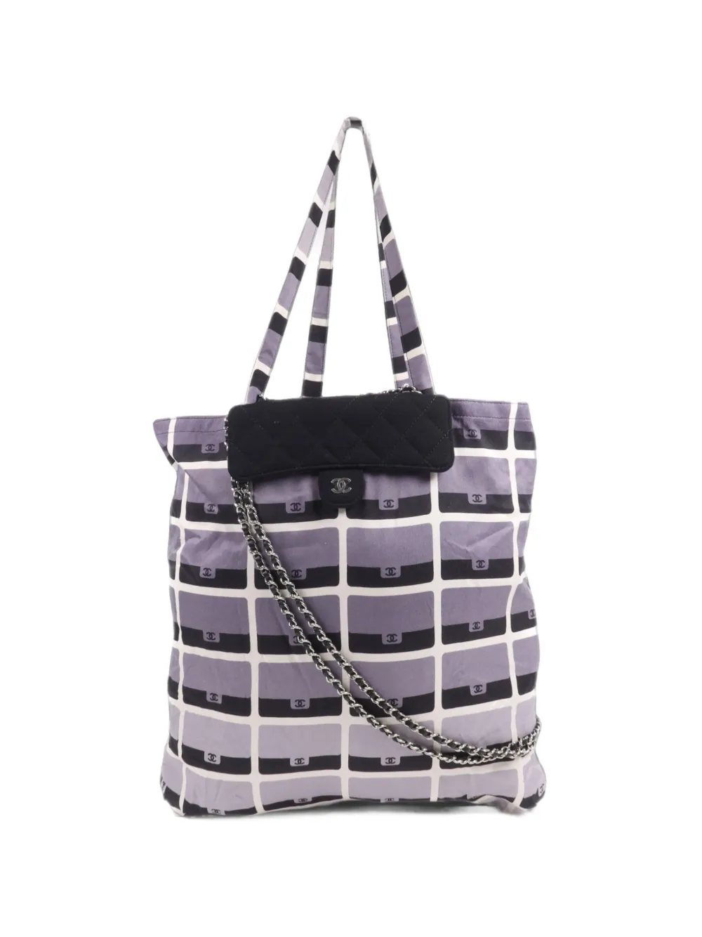 CHANEL Pre-Owned quilted CC turn-lock tote bag - Grigio