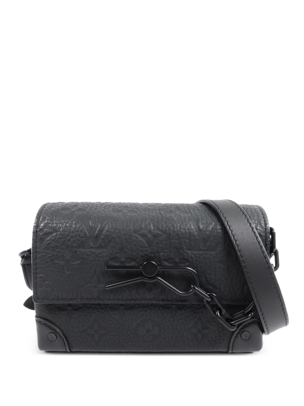 Louis Vuitton Pre-Owned Steamer Taurillon Schultertasche mit Monogramm - Schwarz