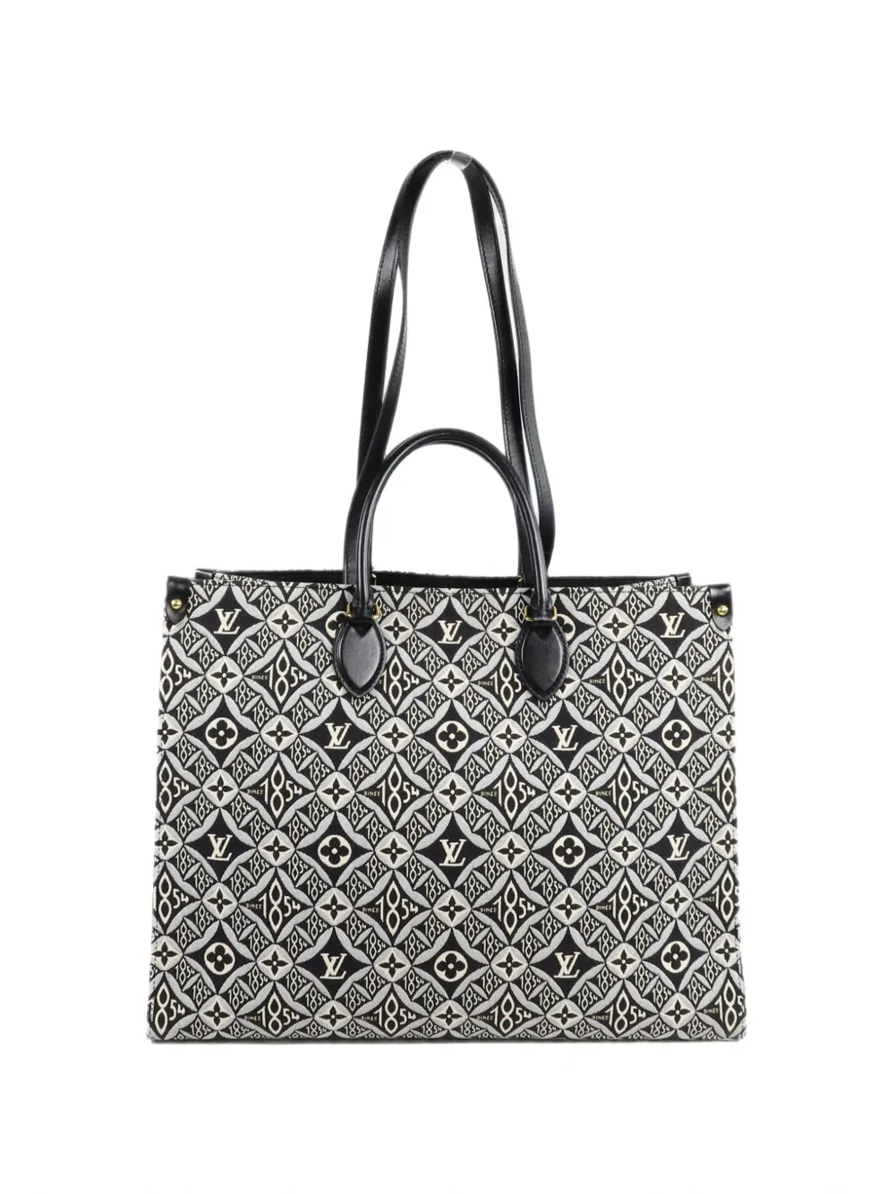 Louis Vuitton Pre-Owned GM Jacquard Since 1854 OnTheGo tote bag - Nero