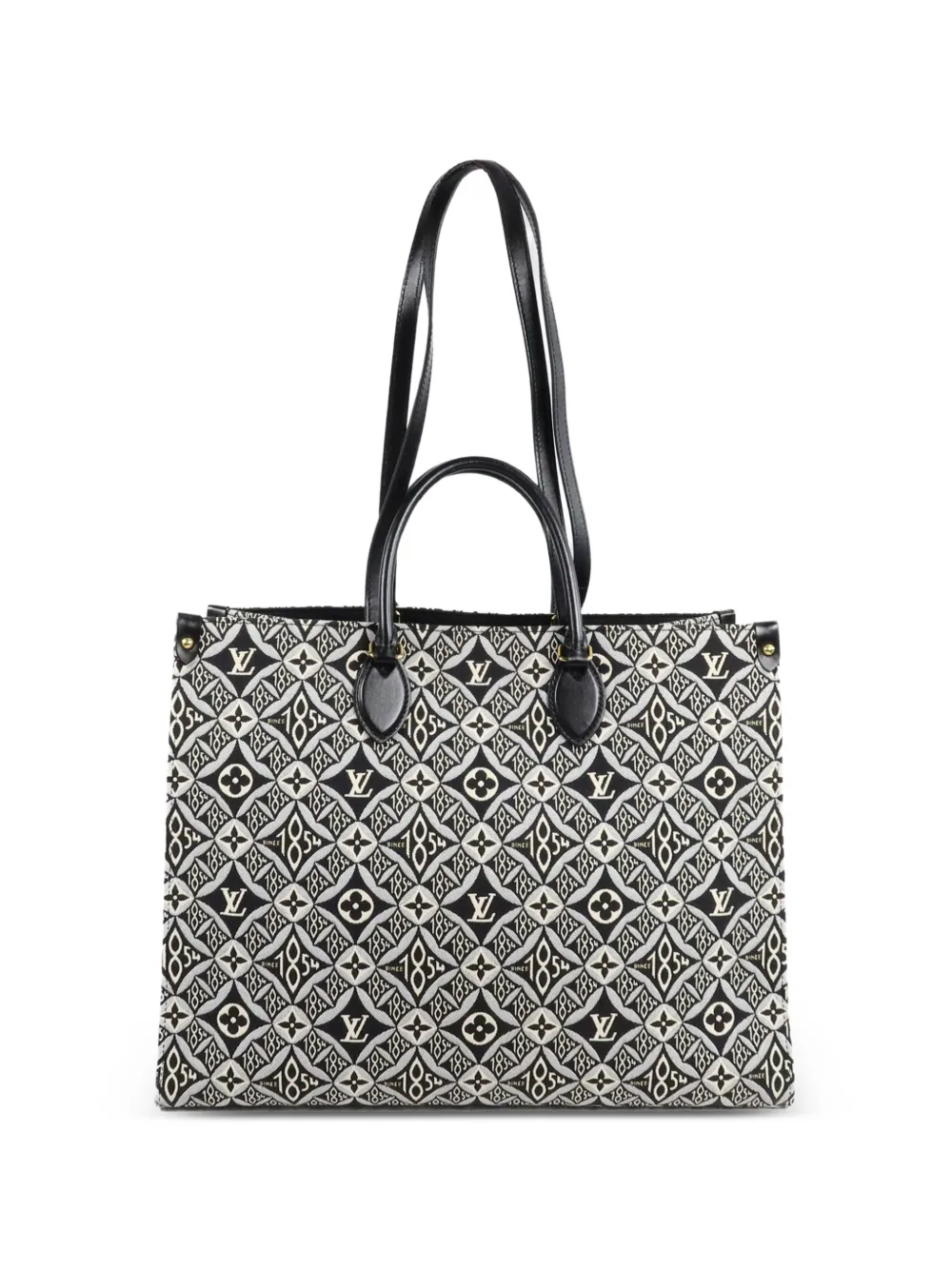 Louis Vuitton Pre-Owned GM Jacquard Since 1854 OnTheGo tote bag - Nero