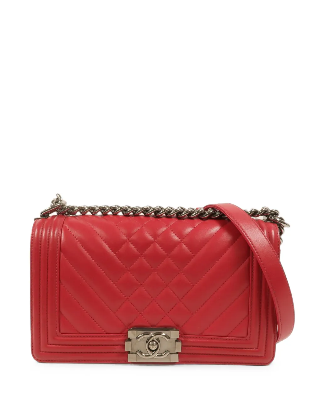 CHANEL Pre-Owned chain shoulder bag - Rosso