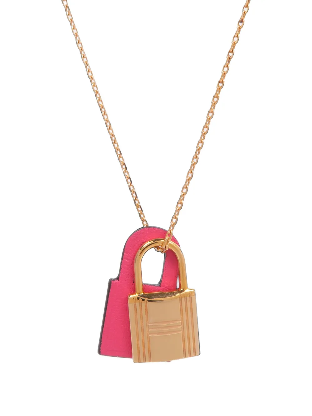 Hermès Pre-Owned O'Kelly leather necklace - Oro