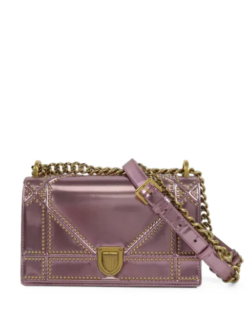 Christian Dior Pre-Owned small Diorama studded shoulder bag