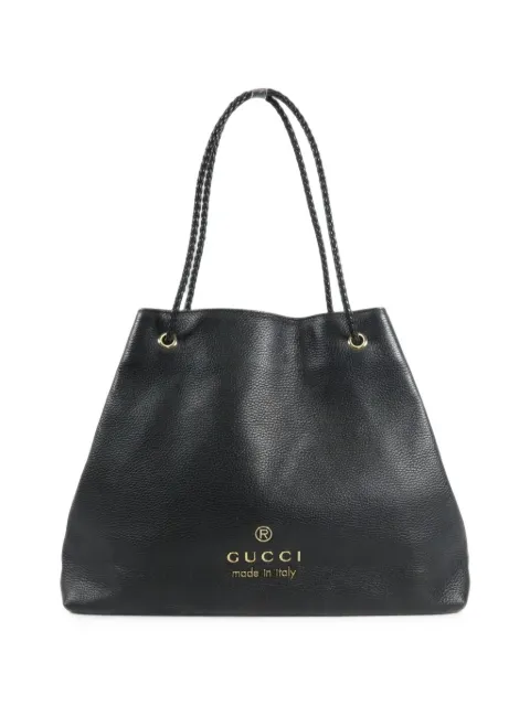 Gucci Pre-Owned Gifford grained-leather shoulder tote bag