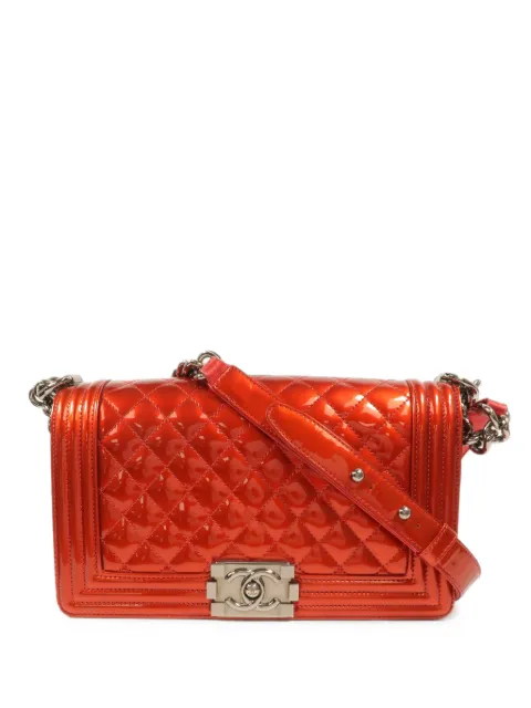 CHANEL Pre-Owned Boy diamond-quilted shoulder bag