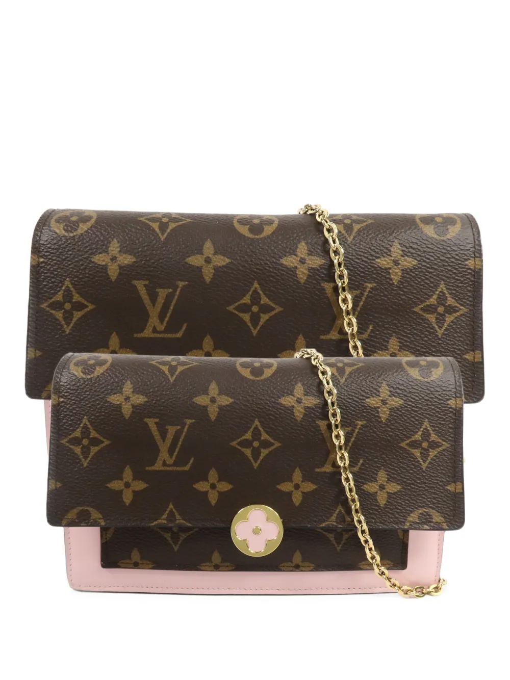 Louis Vuitton Pre-Owned Flore chain wallet shoulder bag - Marrone