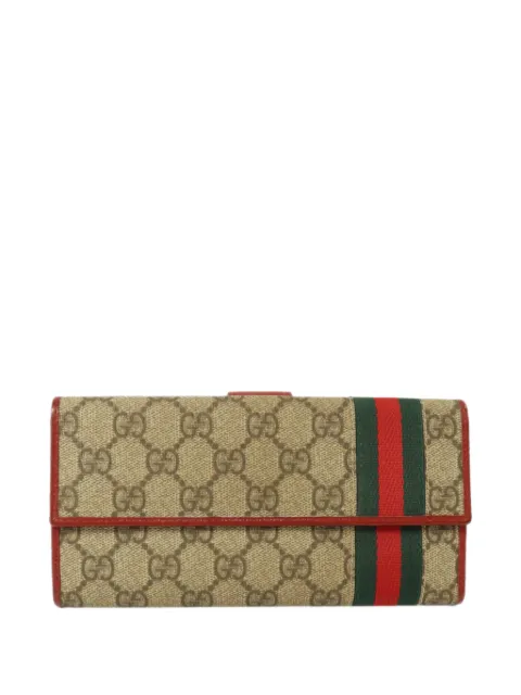 Gucci Pre-Owned GG-Supreme canvas long wallet