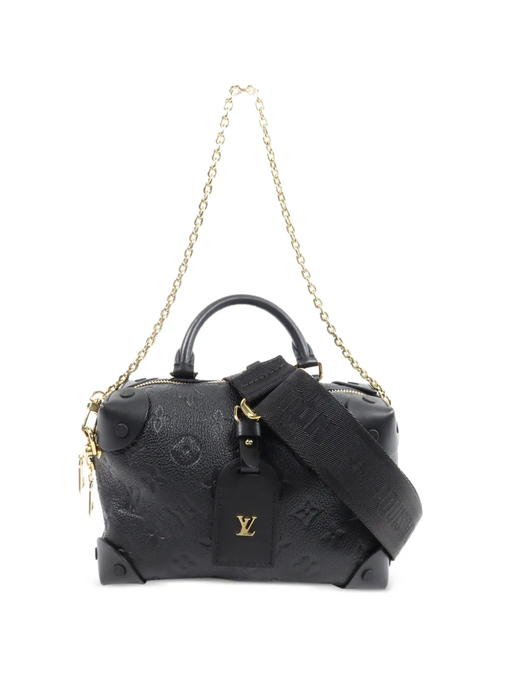 Louis Vuitton Pre-Owned Petite Malle Souple Empreinte-Monogram shoulder bag - Nero
