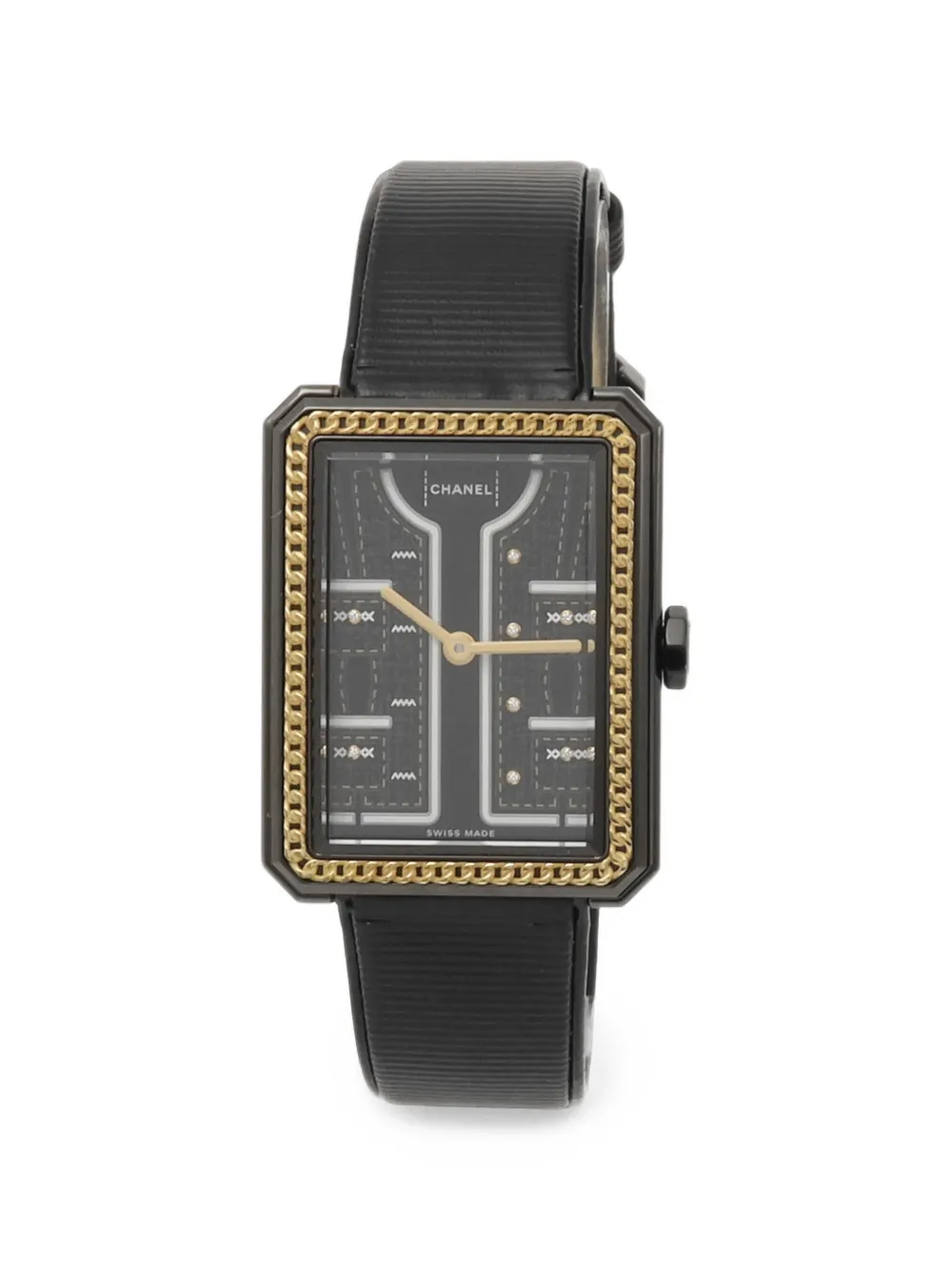 CHANEL Pre-Owned 2024 Boyfriend Couture 34mm watch - Nero