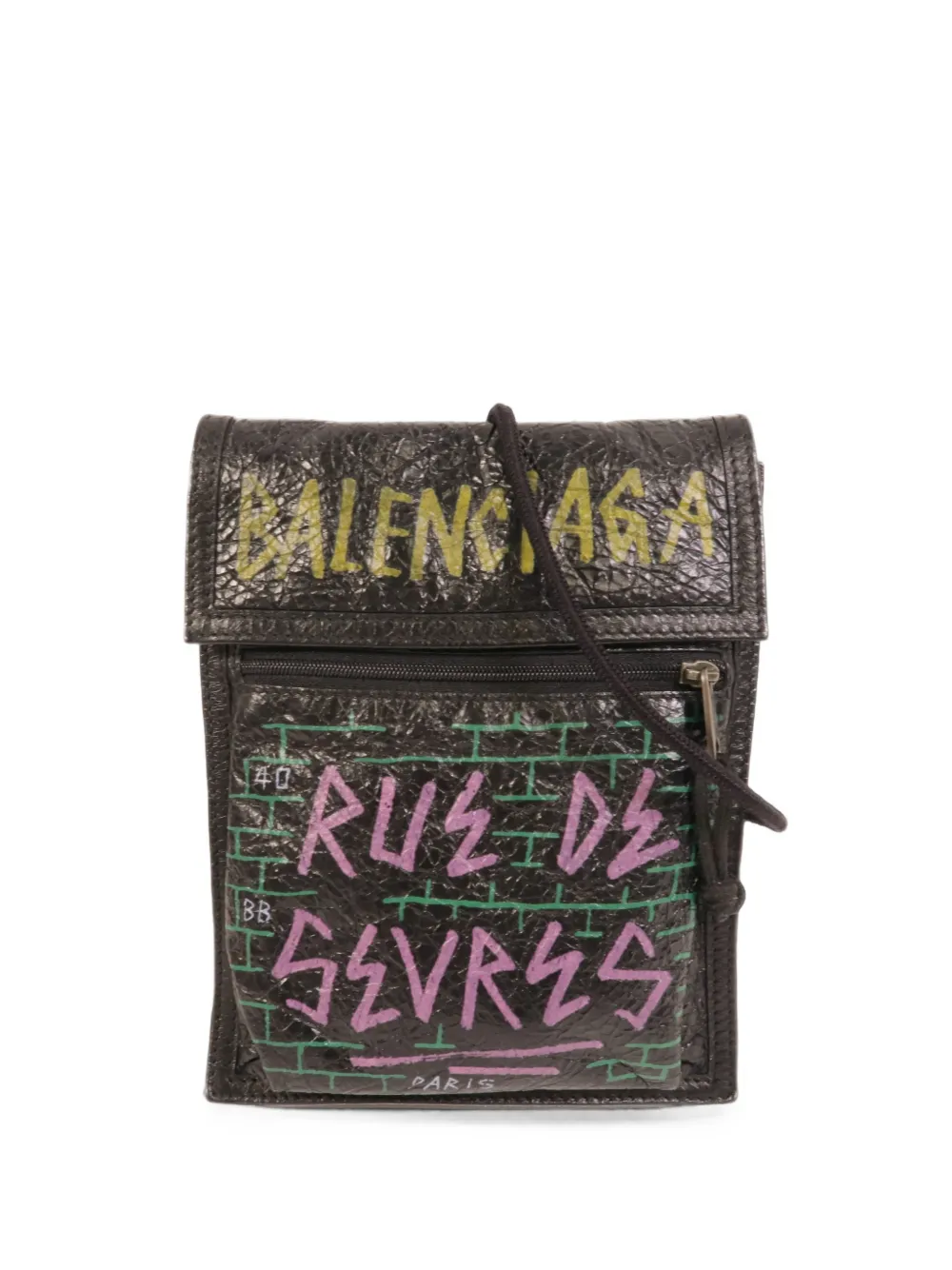 Balenciaga Pre-Owned Graffiti Explorer cross body bag - Nero