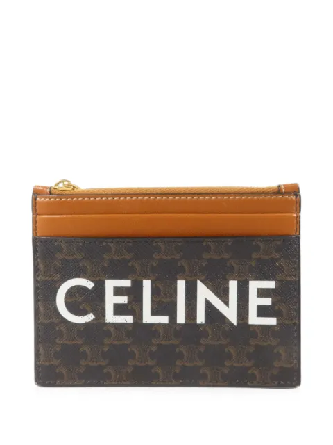 Celine Pre-Owned Triomphe Canvas card holder