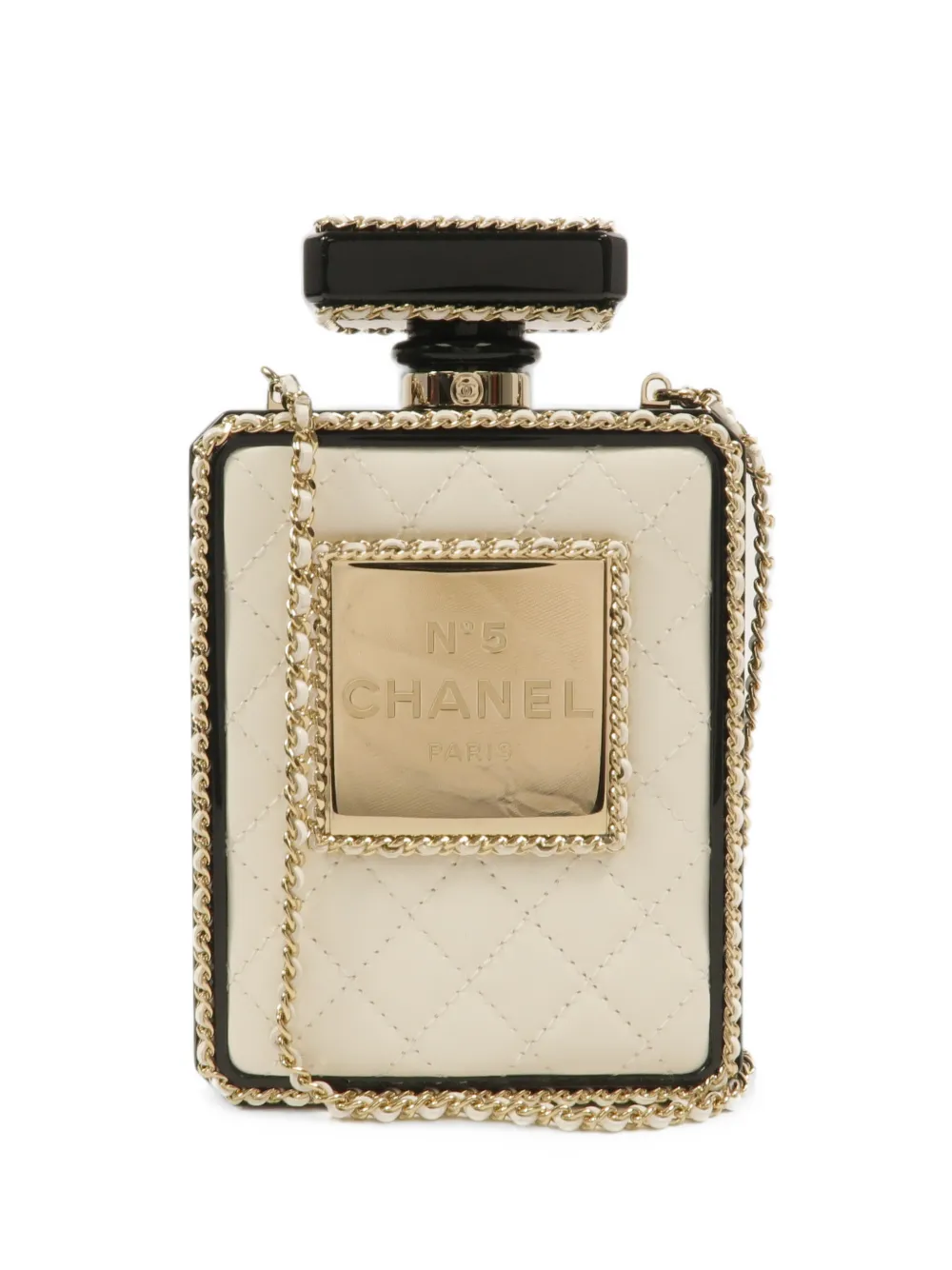 CHANEL Pre-Owned No. 5 perfume bottle shoulder bag - Bianco
