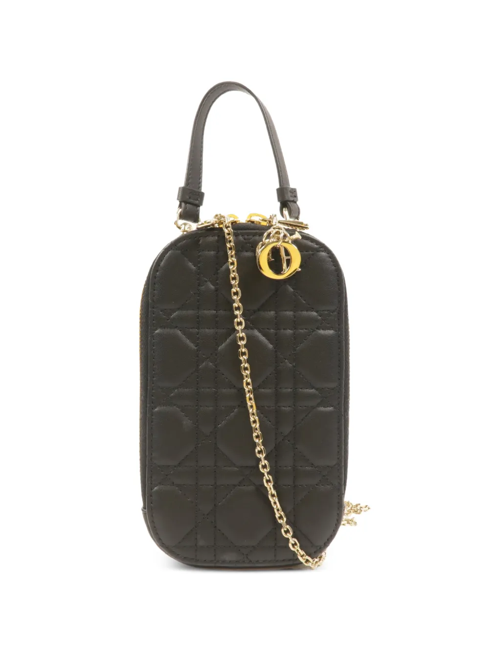 Christian Dior Pre-Owned Call'in Dior Cannage Schultertasche - Schwarz