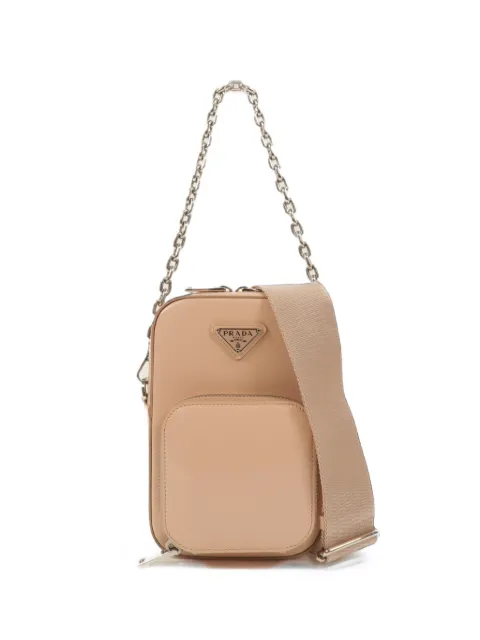 Prada Pre-Owned bolso de hombro de piel con correa de cadena