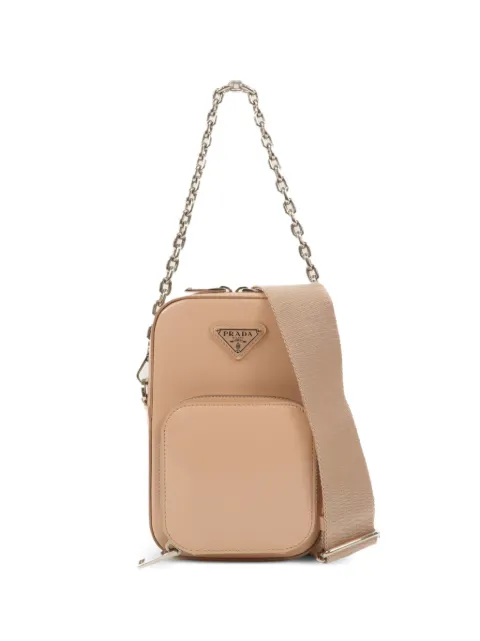 Prada Pre-Owned bolsa de hombro de piel con correa de cadena