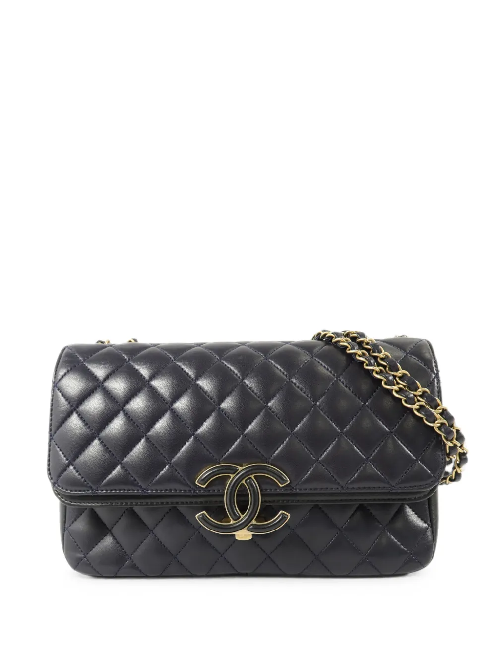 CHANEL Pre-Owned Schultertasche mit CC-Logo - Blau