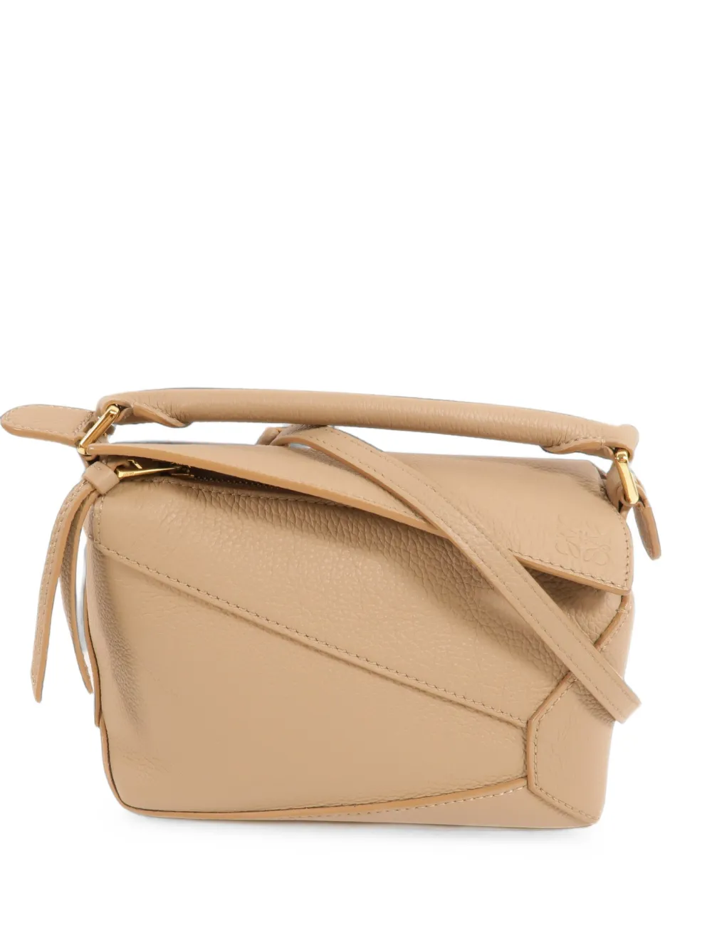 Loewe Pre-Owned GHW mini Puzzle 2way shoulder bag - Marrone