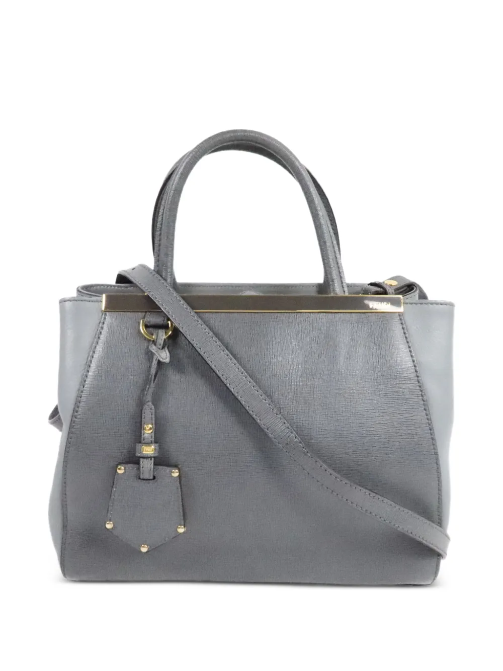 Fendi Pre-Owned 2 Jours leather tote bag - Grigio