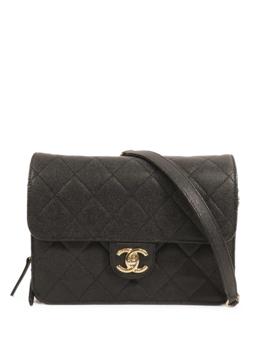 CHANEL Pre-Owned quilted CC turn-lock shoulder bag - Nero