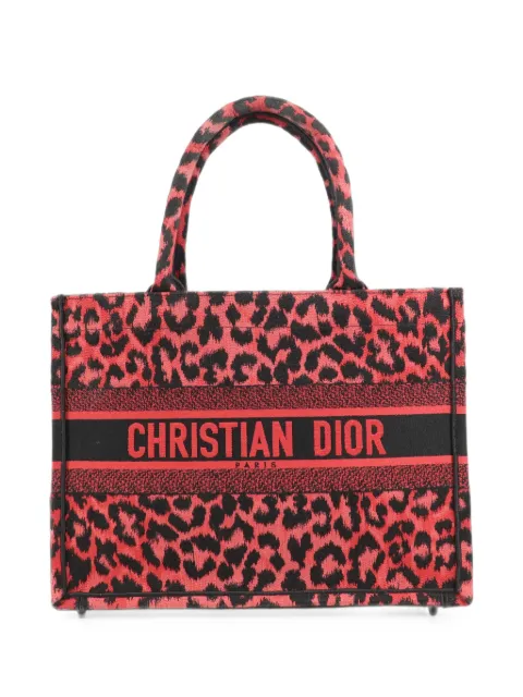 Christian Dior Pre-Owned medium Book Tote leopard-print tote bag