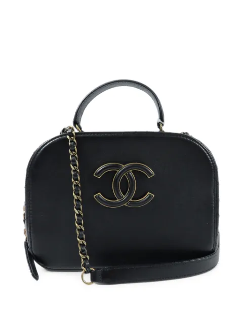 CHANEL Pre-Owned CC logo-patch chain-link tote bag