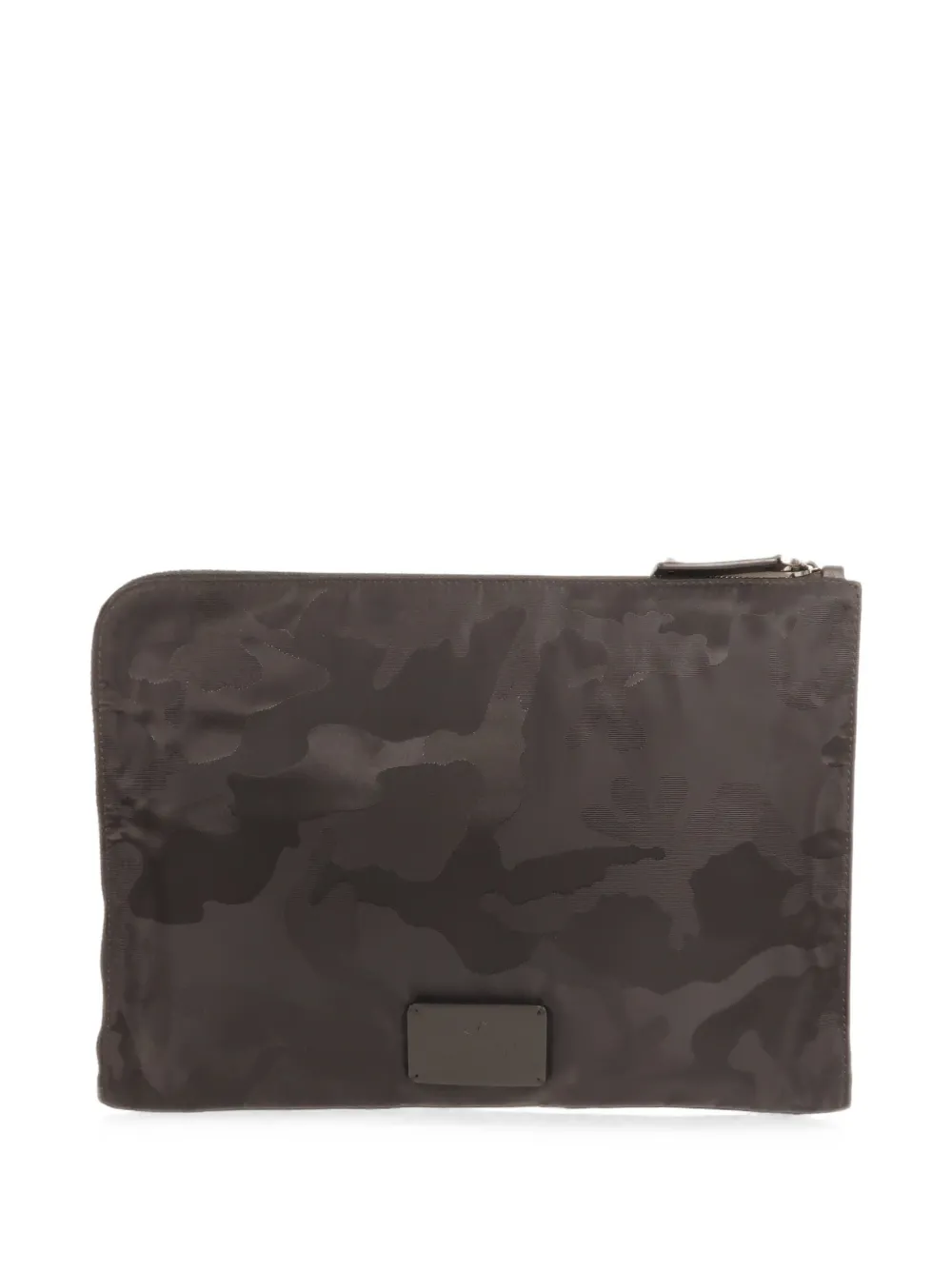 Valentino Garavani Pre-Owned camouflage-print clutch bag - Nero