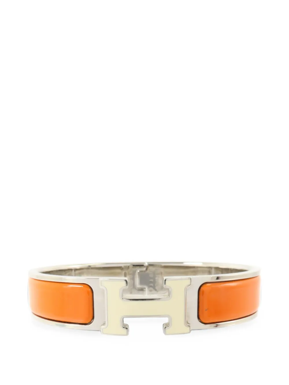 Hermès Pre-Owned Clic H enamel bracelet - Argento