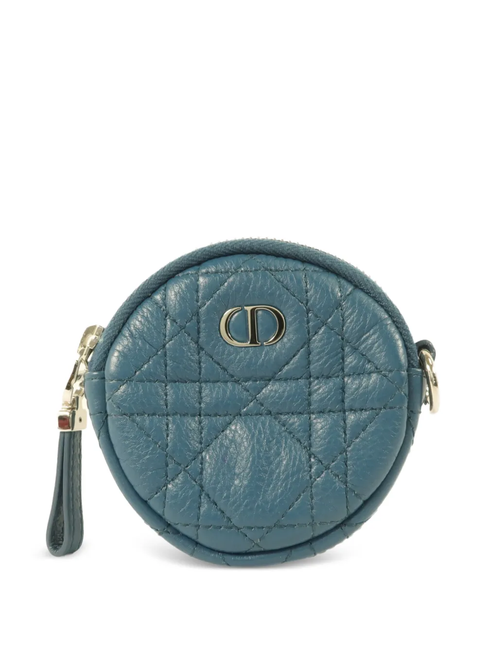 Christian Dior Pre-Owned Caro Cannage Münztäschchen - Blau