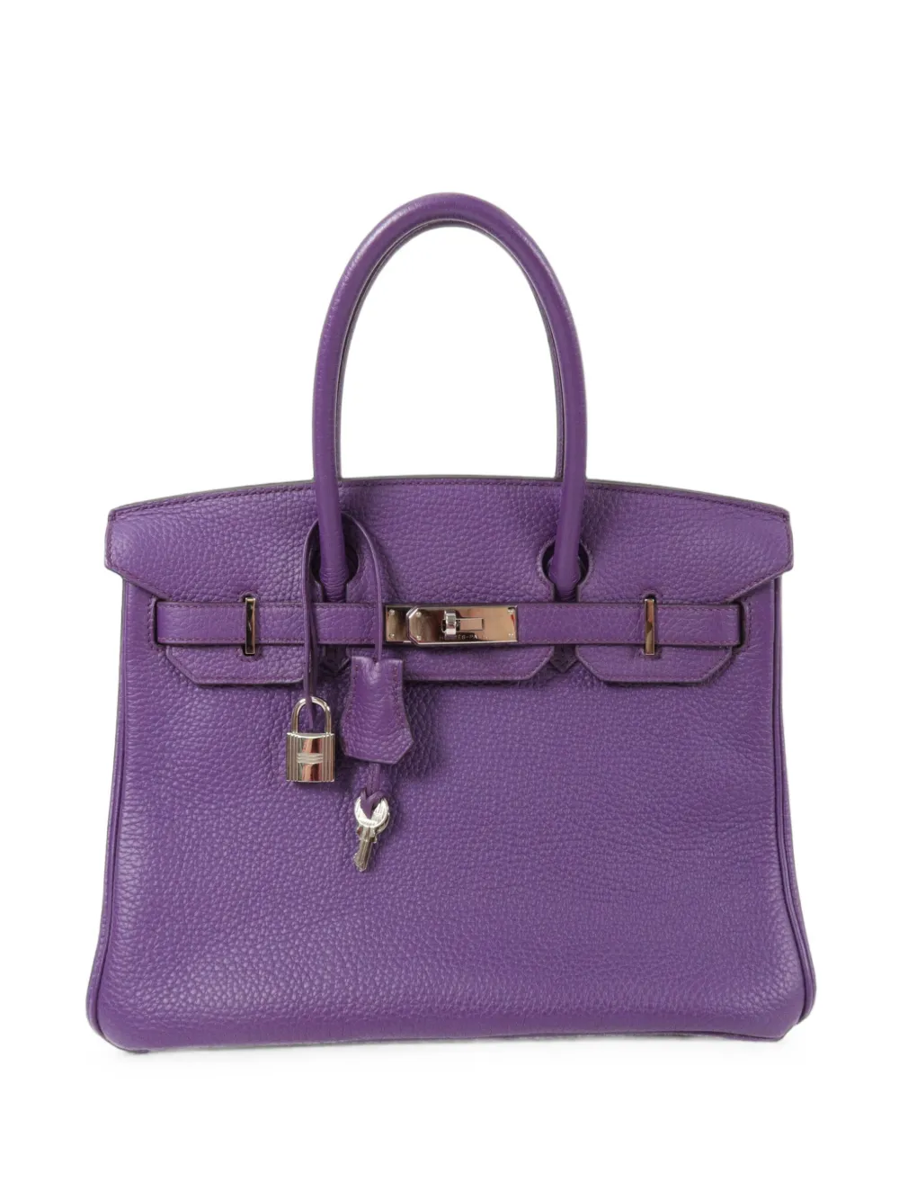 Hermès Pre-Owned 2012 30 Birkin leather tote bag - Viola