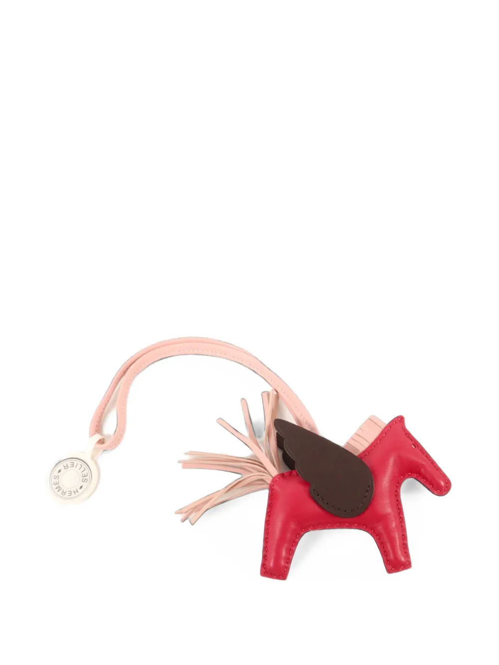 Hermès Pre-Owned 2021 PM Milo Rodeo Pegase bag charm - Rosa