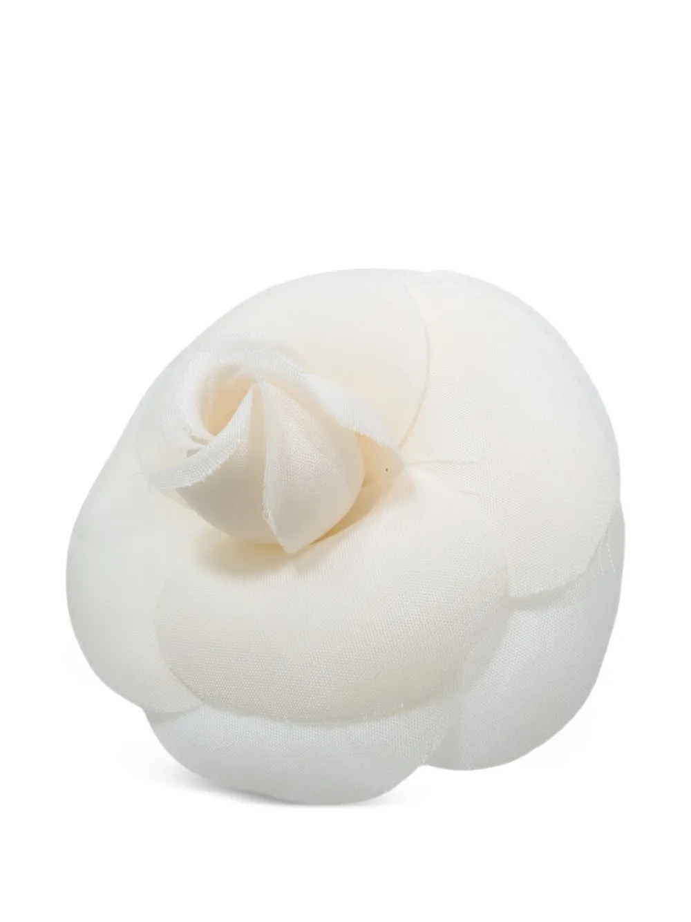 CHANEL Pre-Owned Camélia silk brooch - Bianco