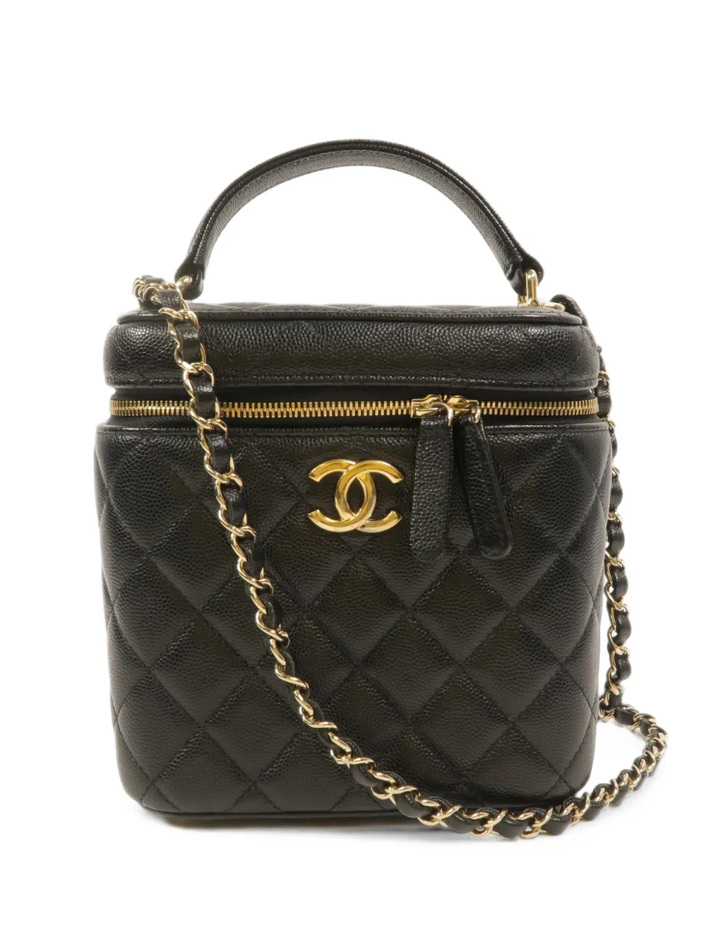 CHANEL Pre-Owned CC Vanity Case Schultertasche - Schwarz