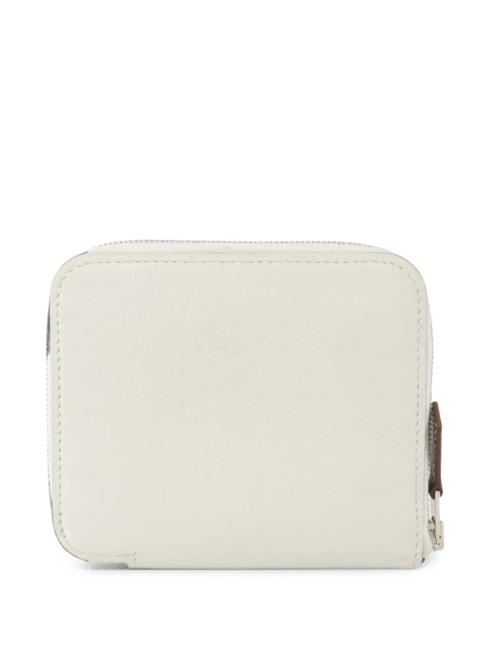 Hermès Pre-Owned Silk In Compact zip-around wallet - Bianco