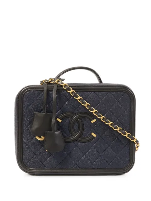 CHANEL Pre-Owned bolsa de hombro tipo cosmetiquera en filigrana
