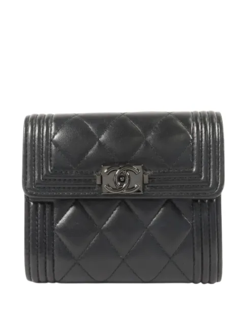 CHANEL Pre-Owned Boy Chanel CC flap wallet