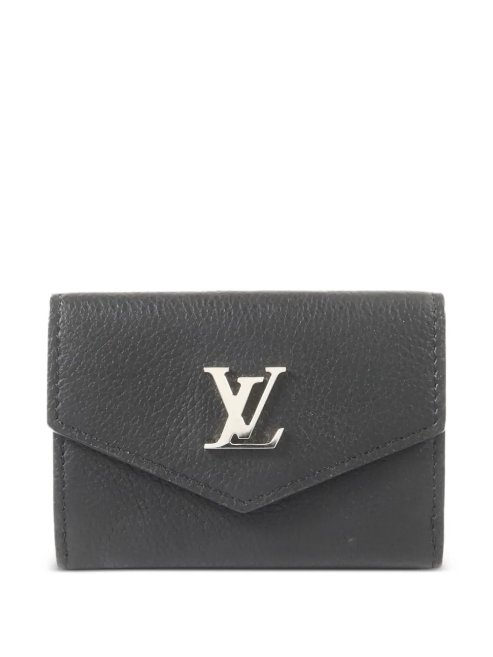 Louis Vuitton Pre-Owned mini portefeuille Lock Me en cuir - Noir